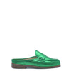 LMDI Green Metallic Penny Mule-Tassel Children Shoes