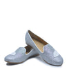 LMDI Silver Glitter Lips Loafer-Tassel Children Shoes