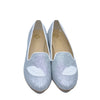 LMDI Silver Glitter Lips Loafer-Tassel Children Shoes