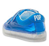 POP Velcro Clear Blue Light-Up Sneaker-Tassel Children Shoes