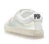 POP Velcro Clear White Light-Up Sneaker-Tassel Children Shoes