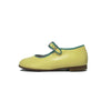 LMDI Collection Yellow Leather Mary Jane-Tassel Children Shoes