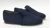 Papanatas blue linen loafer-Tassel Children Shoes