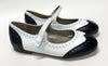 Papanatas White/Black Mary Jane-Tassel Children Shoes