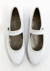 Papanatas White Patent Pointed Mary Jane-Tassel Children Shoes