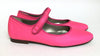 Papanatas Hot Pink Pointed Mary Jane-Tassel Children Shoes