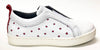 Blublonc White and Red Star Slip-On Sneaker-Tassel Children Shoes