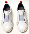 Blublonc White and Red Star Slip-On Sneaker-Tassel Children Shoes