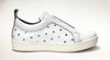 Blublonc White and Silver Star Sneaker-Tassel Children Shoes
