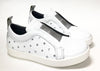 Blublonc White and Silver Star Sneaker-Tassel Children Shoes