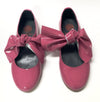 Blublonc Hot Pink Bow Shoe-Tassel Children Shoes