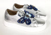 Atlanta Mocassin Silver Butterfly Slip-On Sneaker-Tassel Children Shoes