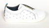 Blublonc White and Gold Star Sneaker-Tassel Children Shoes