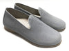 Hoo Gray Textured Loafer-Tassel Children Shoes