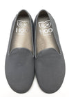 Hoo Gray Textured Loafer-Tassel Children Shoes