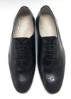 Hoo Black Leather Oxford-Tassel Children Shoes