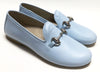 Hoo Sky Blue Chain Loafer-Tassel Children Shoes