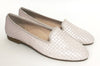 Beberlis Pink Metallic Woven Smoking Slipper-Tassel Children Shoes