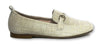 Beberlis Gold Linen With Gold Buckle Loafer-Tassel Children Shoes
