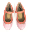 Lindo Coral and Pink Wing Tip Mary Jane-Tassel Children Shoes