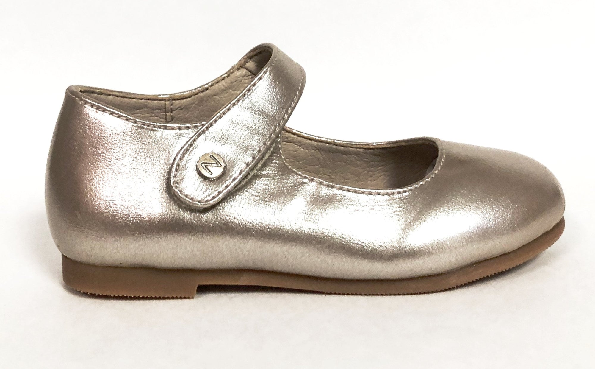 Zeebra Champagne Metallic Mary Jane-Tassel Children Shoes