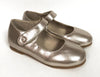 Zeebra Champagne Metallic Mary Jane-Tassel Children Shoes