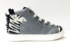 MAA White/Zebra High Top Sneaker-Tassel Children Shoes