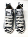 MAA White/Zebra High Top Sneaker-Tassel Children Shoes