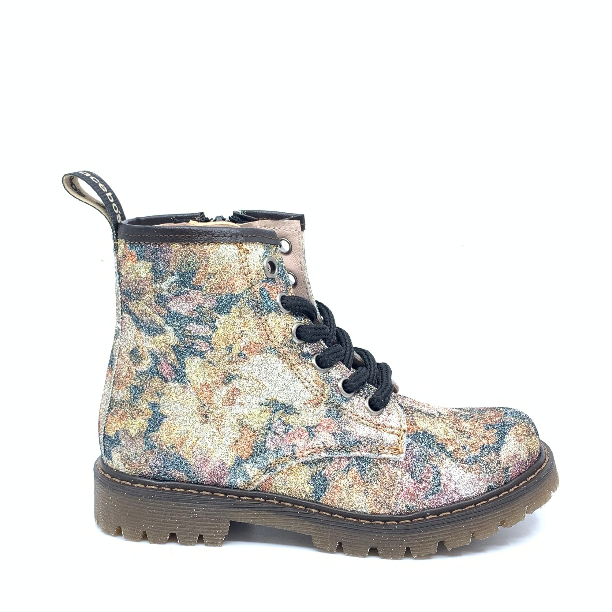 Acebos Floral Glitter Boot-Tassel Children Shoes