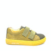 Dulis Olive Leather Velcro Sneaker-Tassel Children Shoes