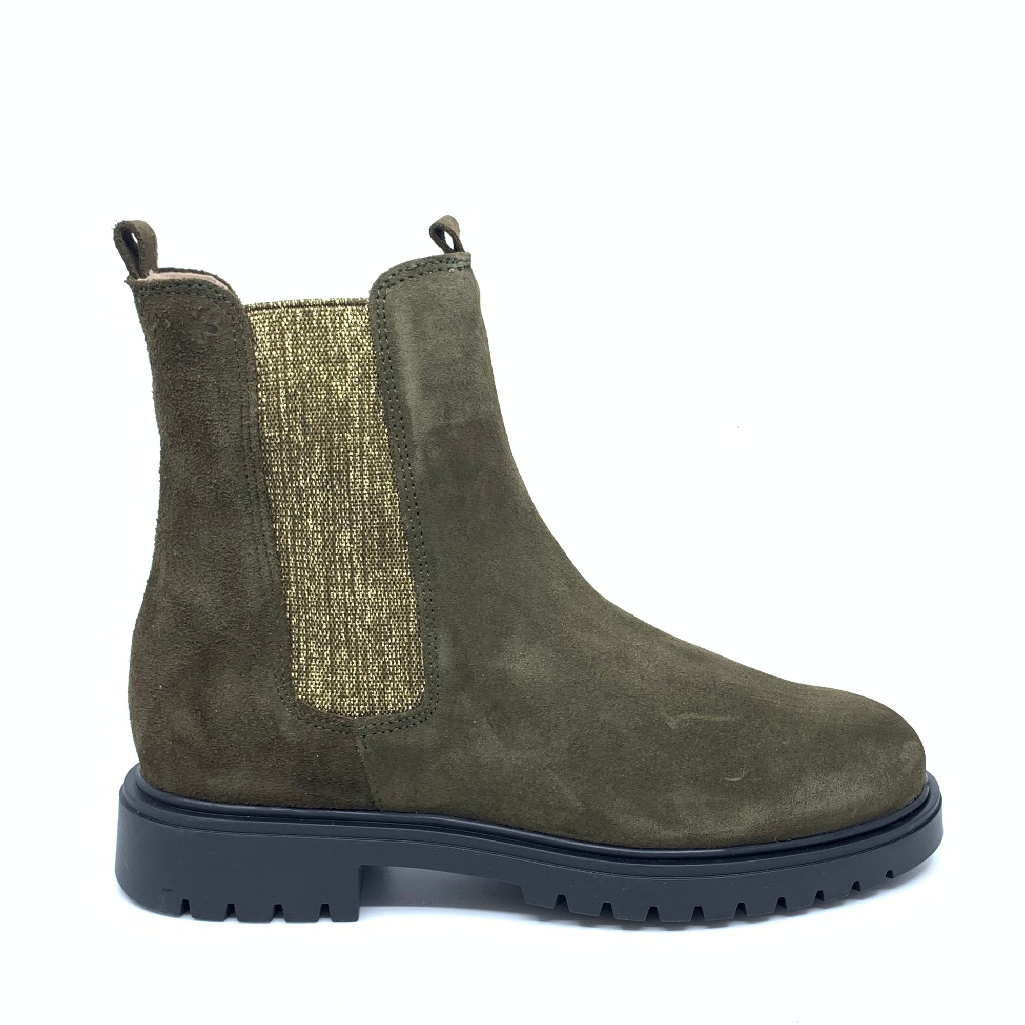 Acebos Khaki Boot-Tassel Children Shoes