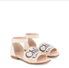 Chloe Logo Print Sandals-Tassel Children Shoes