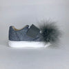 Sonatina Gray Glitter Sneaker-Tassel Children Shoes