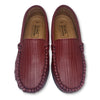 Atlanta Mocassin Wine Textured Loafer-Tassel Children Shoes