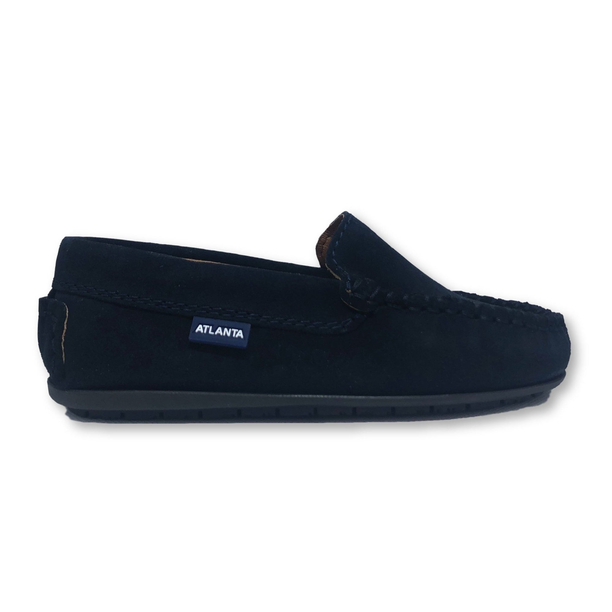 Atlanta Mocassin Navy Suede Loafer-Tassel Children Shoes