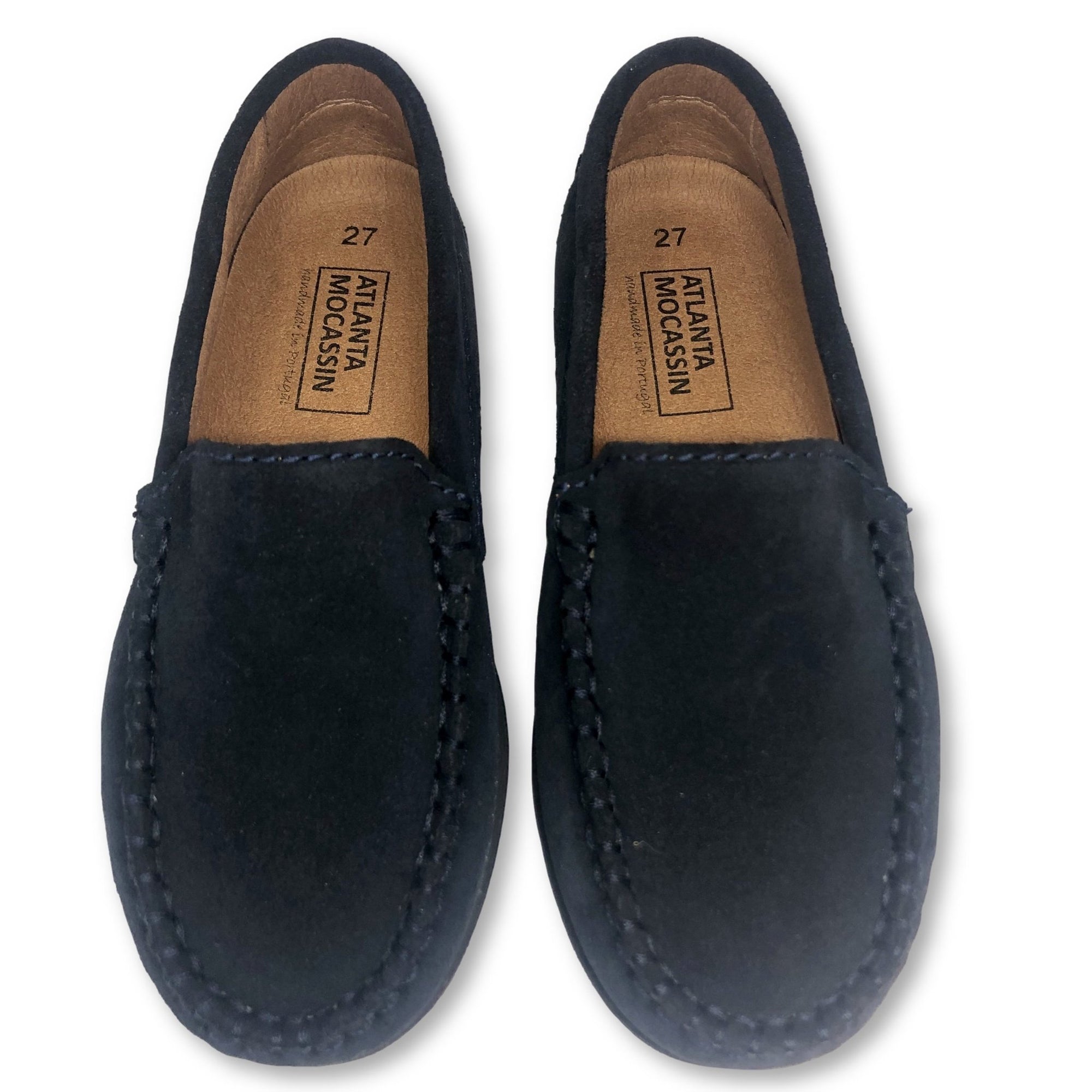 Atlanta Mocassin Navy Suede Loafer-Tassel Children Shoes