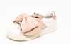 DouUod Pink/White Bow Sneaker-Tassel Children Shoes