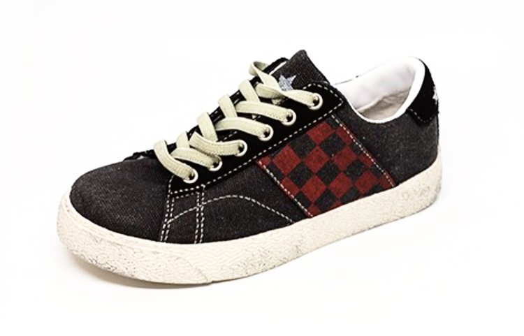 DouUod Black/Red Sneaker-Tassel Children Shoes