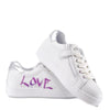 Atlanta Mocassin White Graffiti Zipper Sneaker-Tassel Children Shoes