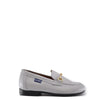 Atlanta Mocassin Gray Leather Buckle Dress Shoe-Tassel Children Shoes