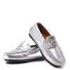 Atlanta Mocassin Silver Penny Loafer-Tassel Children Shoes
