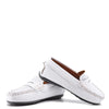 Atlanta Mocassin White Weave Penny Loafer-Tassel Children Shoes