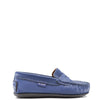 Atlanta Mocassin Royal Blue Ribbed Penny Loafer-Tassel Children Shoes