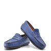 Atlanta Mocassin Royal Blue Ribbed Penny Loafer-Tassel Children Shoes