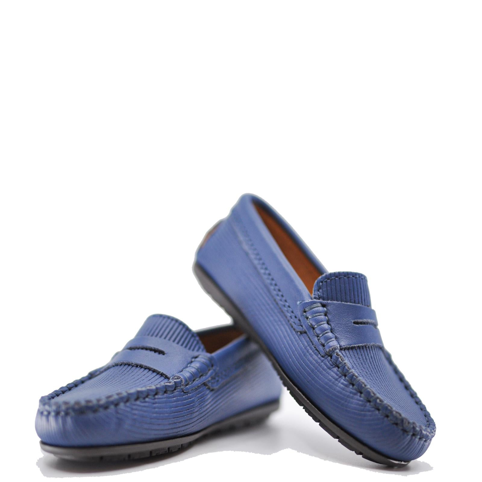 032 Drivers - dark blue patent - Atlanta Mocassin