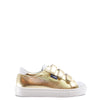 Atlanta Mocassin Gold and White Star Velcro Sneaker-Tassel Children Shoes