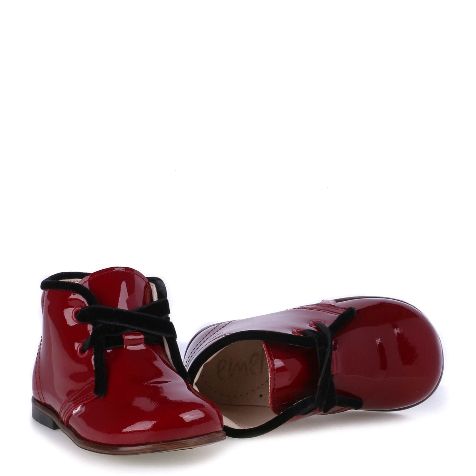 Emel Cherry Patent Baby Bootie-Tassel Children Shoes