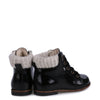 Emel Black Florentic Knit Baby Bootie-Tassel Children Shoes