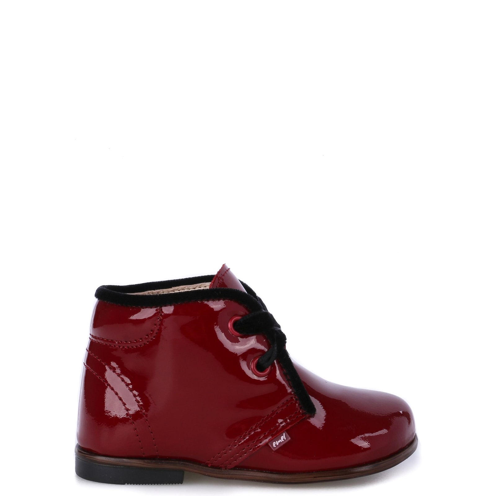 Emel Cherry Patent Baby Bootie-Tassel Children Shoes