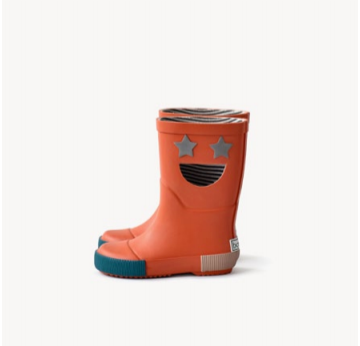 Boxbo Orange Smile Rainboot-Tassel Children Shoes